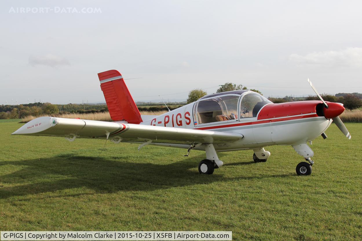 G-PIGS, 1976 Socata Rallye 150ST C/N 2696, Socata Rallye 150ST, Fishburn Airfield, October 25th 2015.