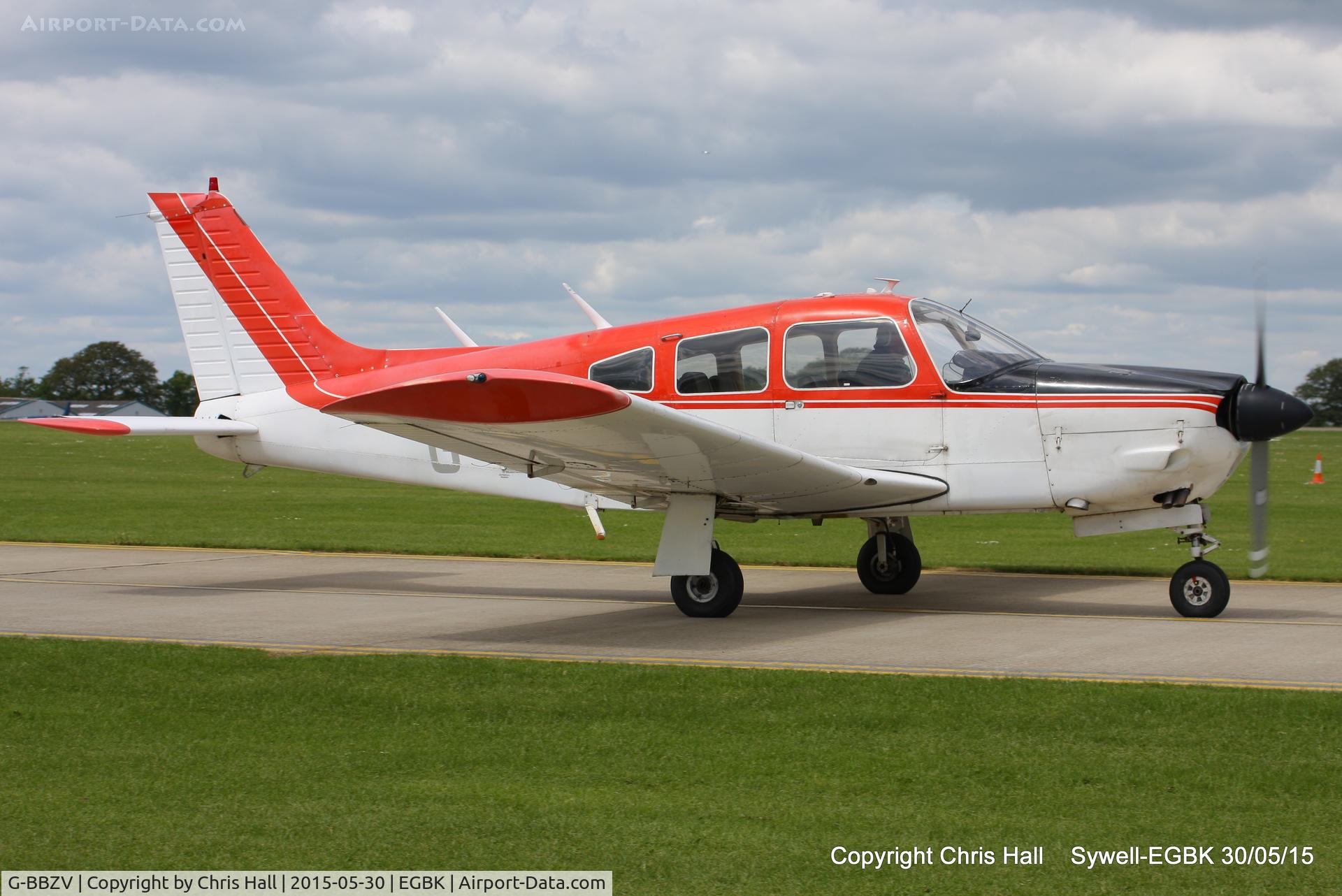 G-BBZV, 1973 Piper PA-28R-200-2 Cherokee Arrow II C/N 28R-7435105, at Aeroexpo 2015