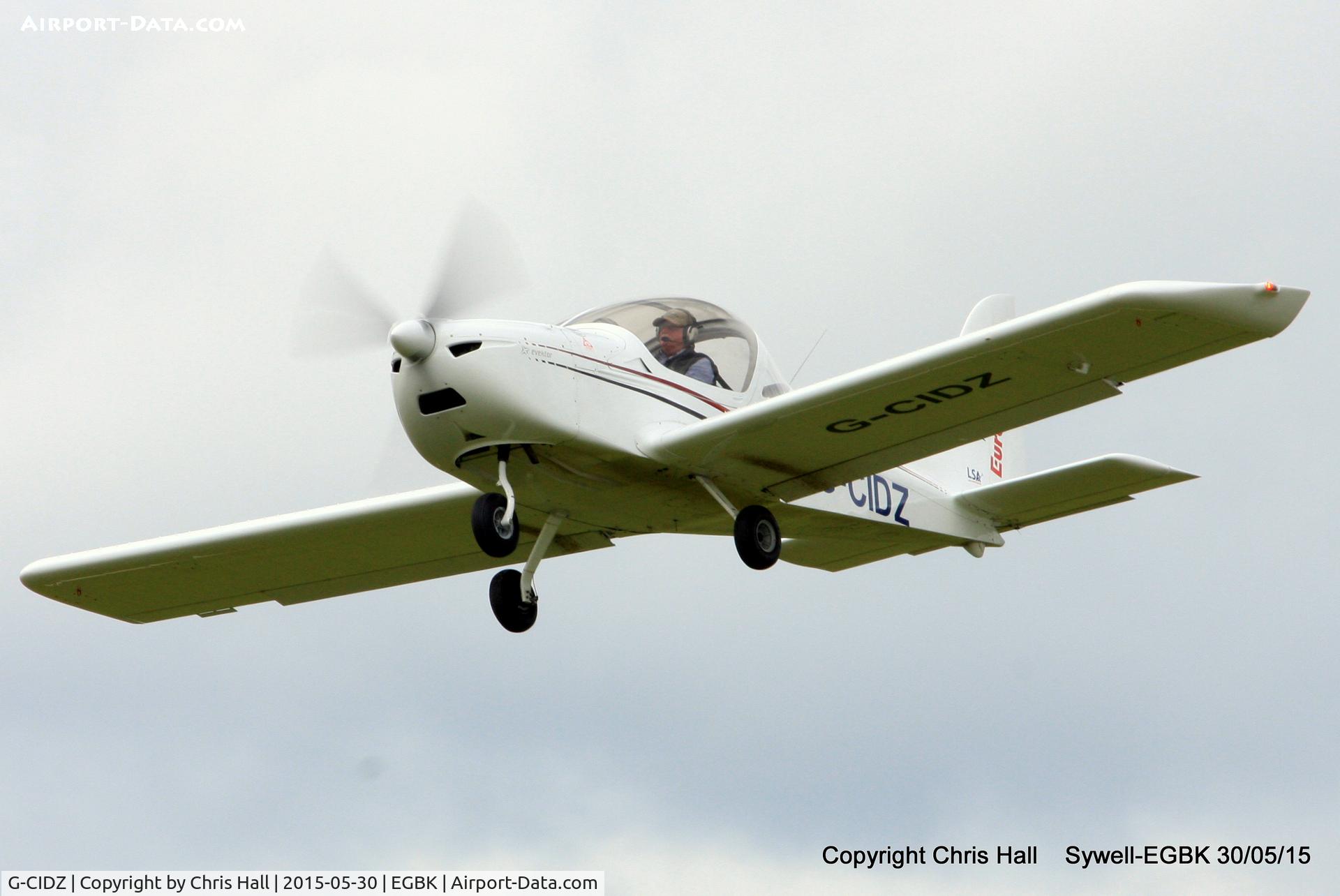 G-CIDZ, 2013 Aerotechnik EV-97 Eurostar SL C/N 2013-4107, at Aeroexpo 2015
