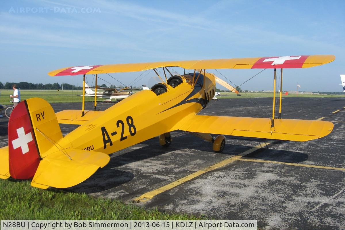N28BU, 2010 Bucker Bu-131 Jungmann Replica C/N 001, EAA Fly-in at Delaware, OH