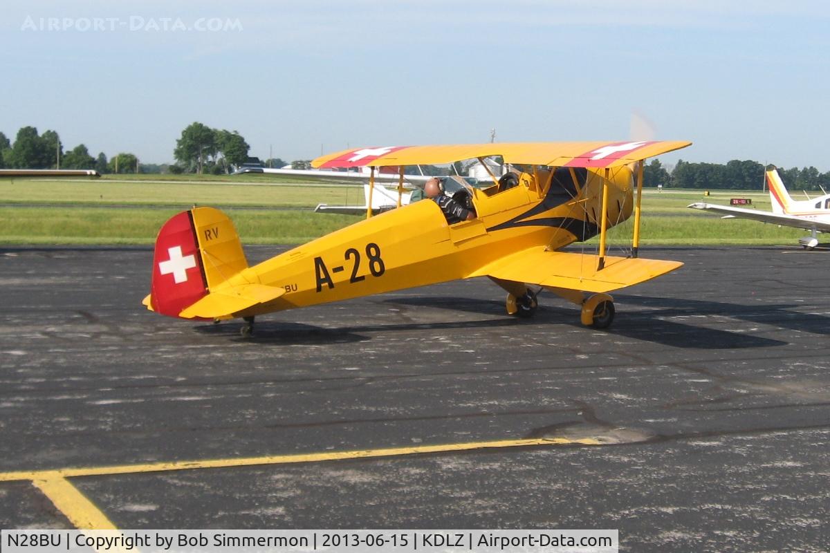 N28BU, 2010 Bucker Bu-131 Jungmann Replica C/N 001, EAA Fly-in at Delaware, OH