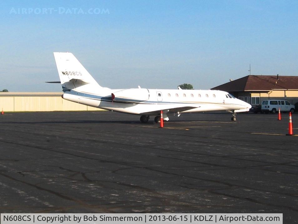 N608CS, 2006 Cessna 680 Citation Sovereign C/N 680-0063, On the ramp at Delaware, OH