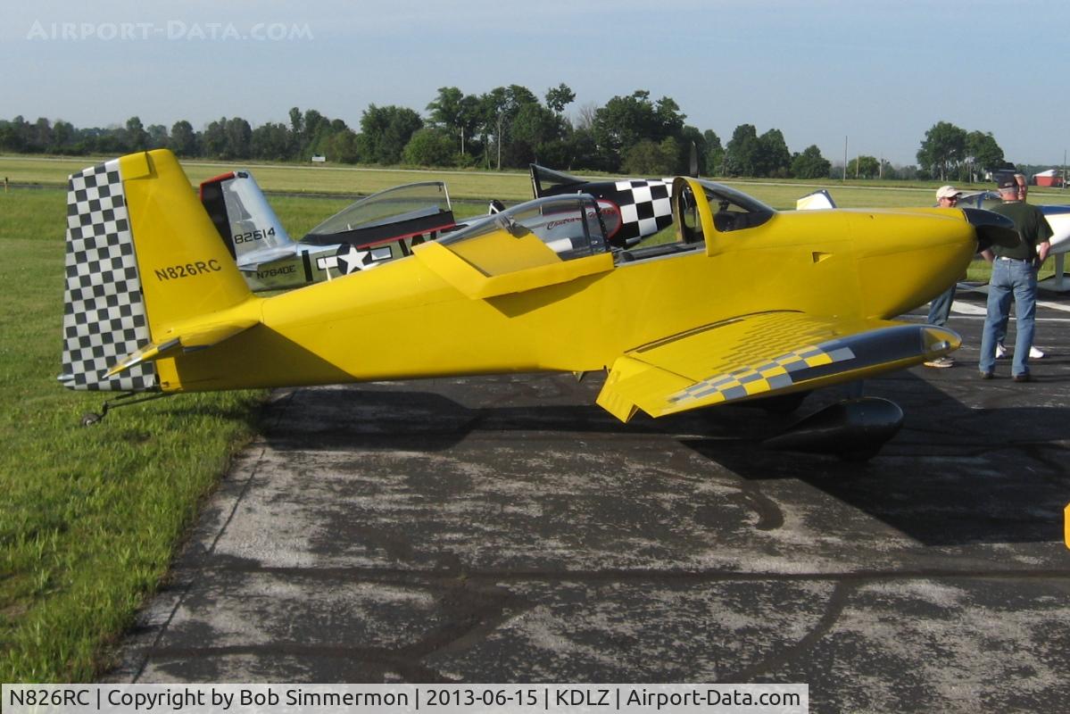 N826RC, 2008 Vans RV-7 C/N 72503, EAA Fly-in at Delaware, OH