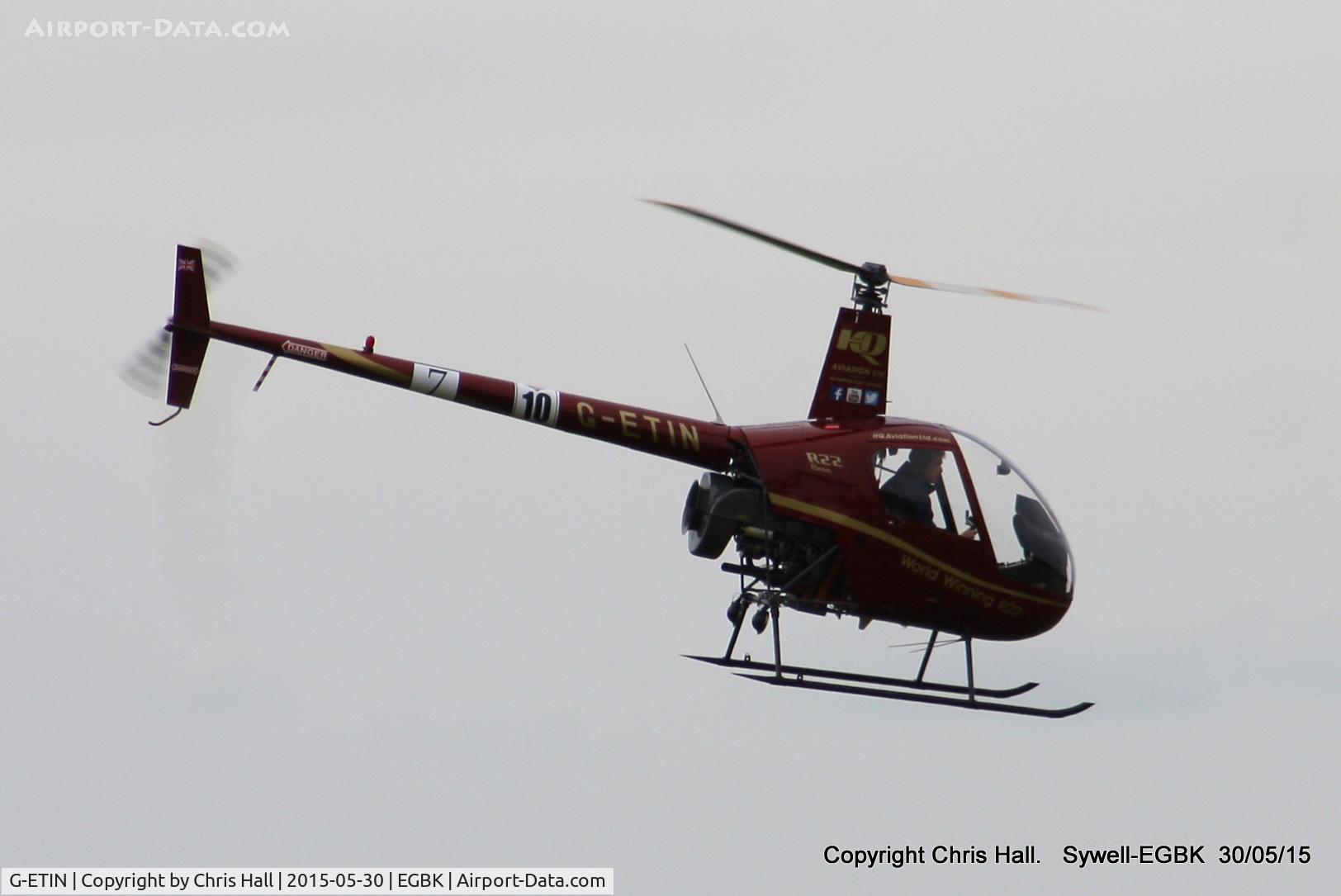 G-ETIN, 1988 Robinson R22 Beta C/N 0853, at Aeroexpo 2015
