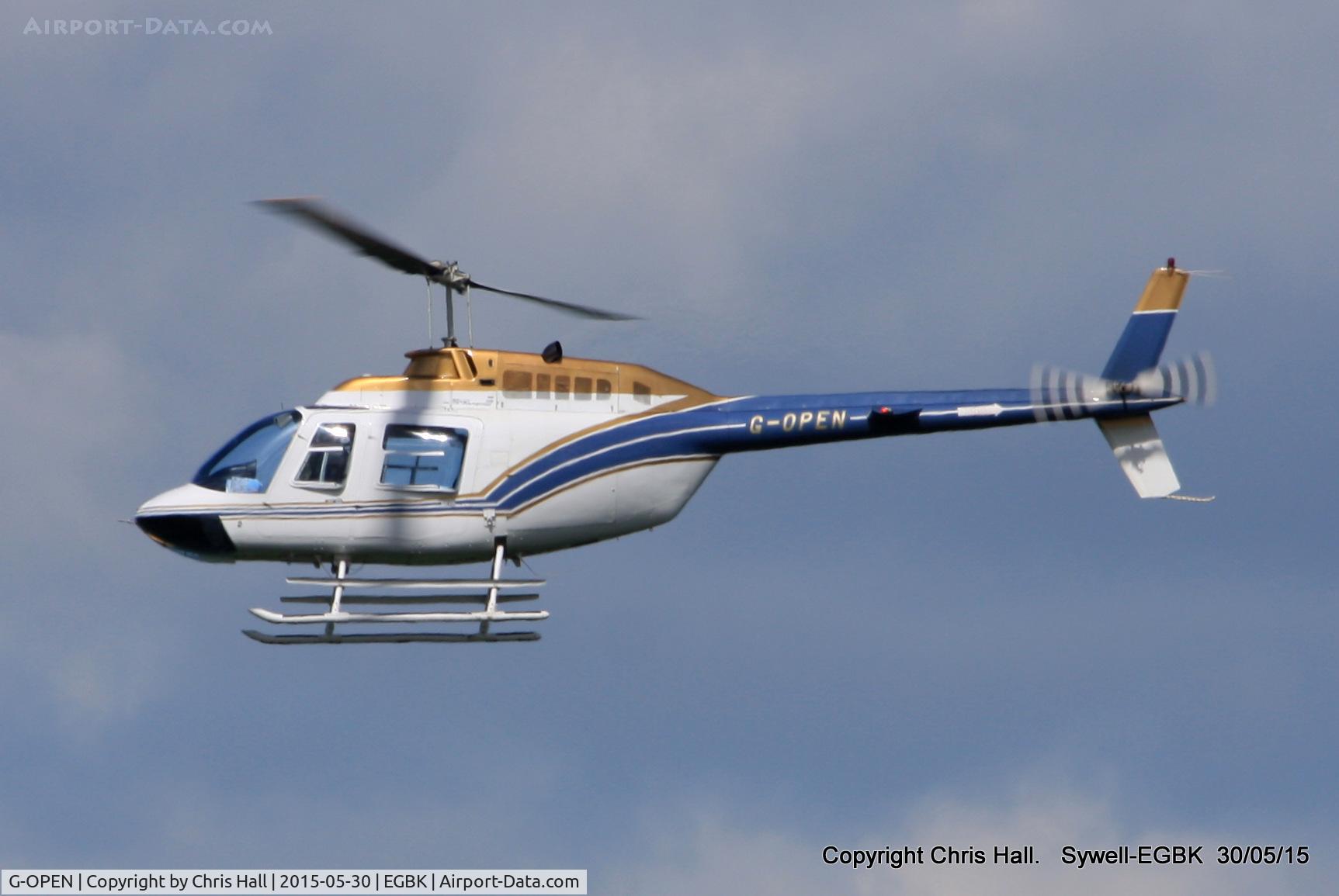 G-OPEN, 1994 Bell 206B JetRanger III C/N 4300, at Aeroexpo 2015