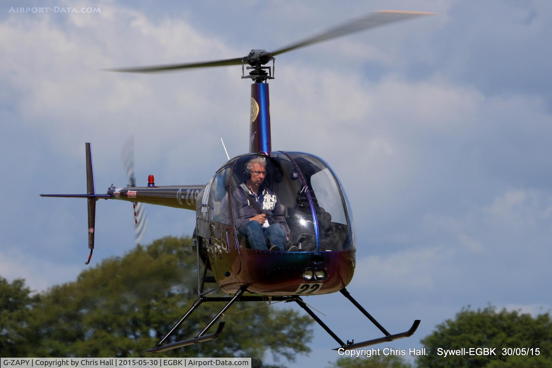 G-ZAPY, 1988 Robinson R22 Beta C/N 0788, at Aeroexpo 2015