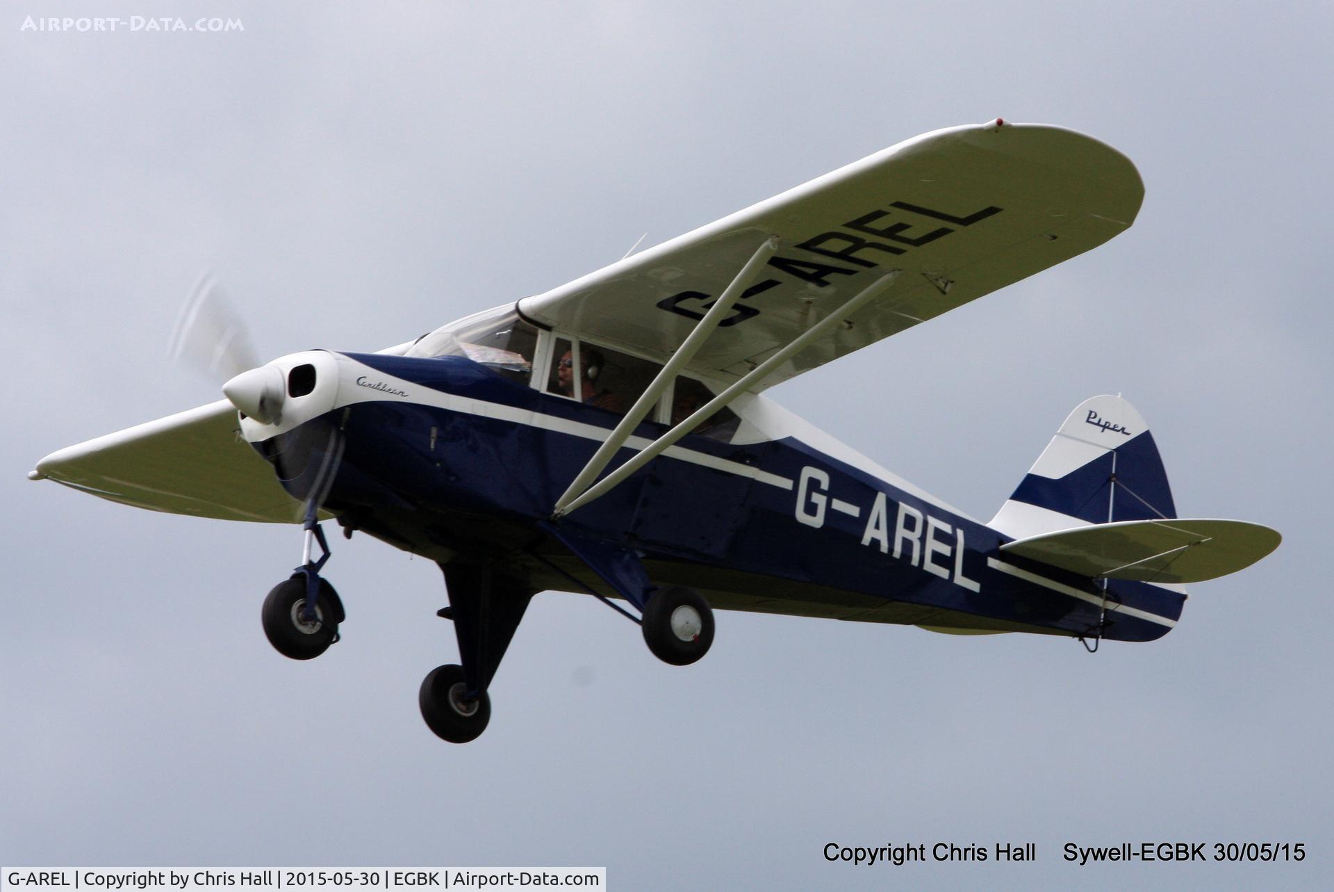 G-AREL, 1960 Piper PA-22-150 Caribbean C/N 22-7284, at Aeroexpo 2015