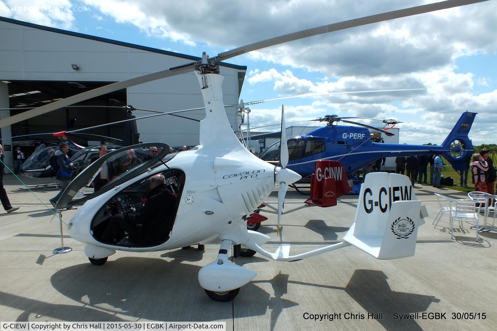 G-CIEW, 2014 Rotorsport UK Cavalon C/N RSUK/CVLN/011, at Aeroexpo 2015