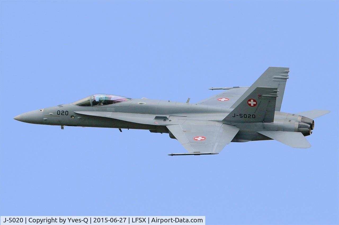 J-5020, McDonnell Douglas F/A-18C Hornet C/N 1369/SFC020, Swiss Air Force McDonnell Douglas FA-18C Hornet, On display, Luxeuil-Saint Sauveur Air Base 116 (LFSX) Open day 2015