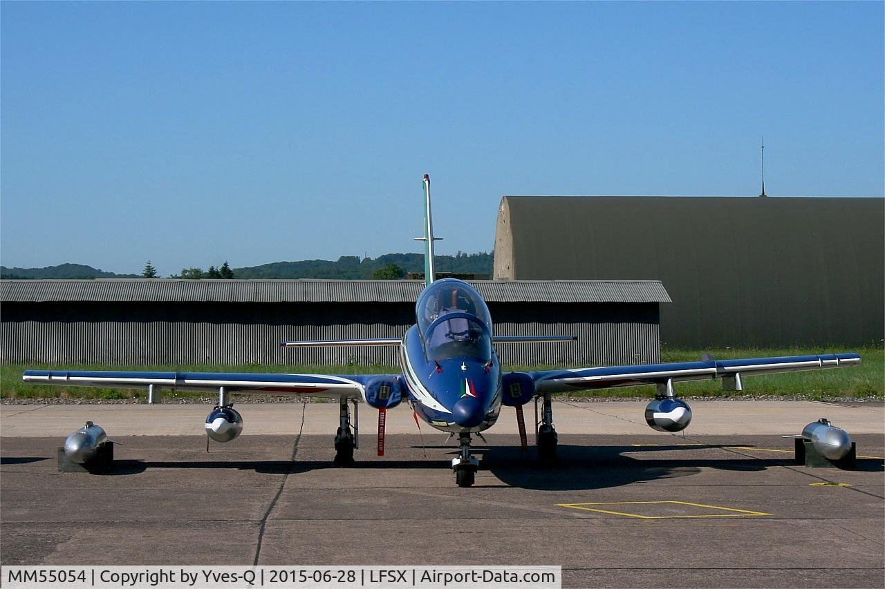 MM55054, Aermacchi MB-339PAN C/N 6848/188/AA085, Italian Air Force Aermacchi MB-339PAN, N°11 of Frecce Tricolori Aerobatic Team 2015, Static display, Luxeuil-Saint Sauveur Air Base 116 (LFSX) Open day 2015