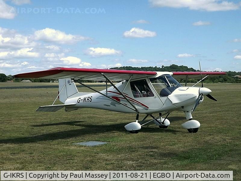 G-IKRS, 2001 Comco Ikarus C42 FB UK C/N PFA 322-13719, Visitor to EGBO.