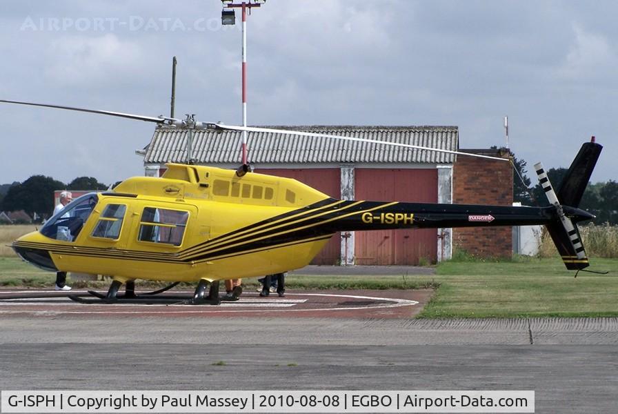 G-ISPH, 1992 Bell 206B JetRanger III C/N 4259, Visiting EGBO. EX:-G-OPJM,D-HABA(3),C-FOFG.