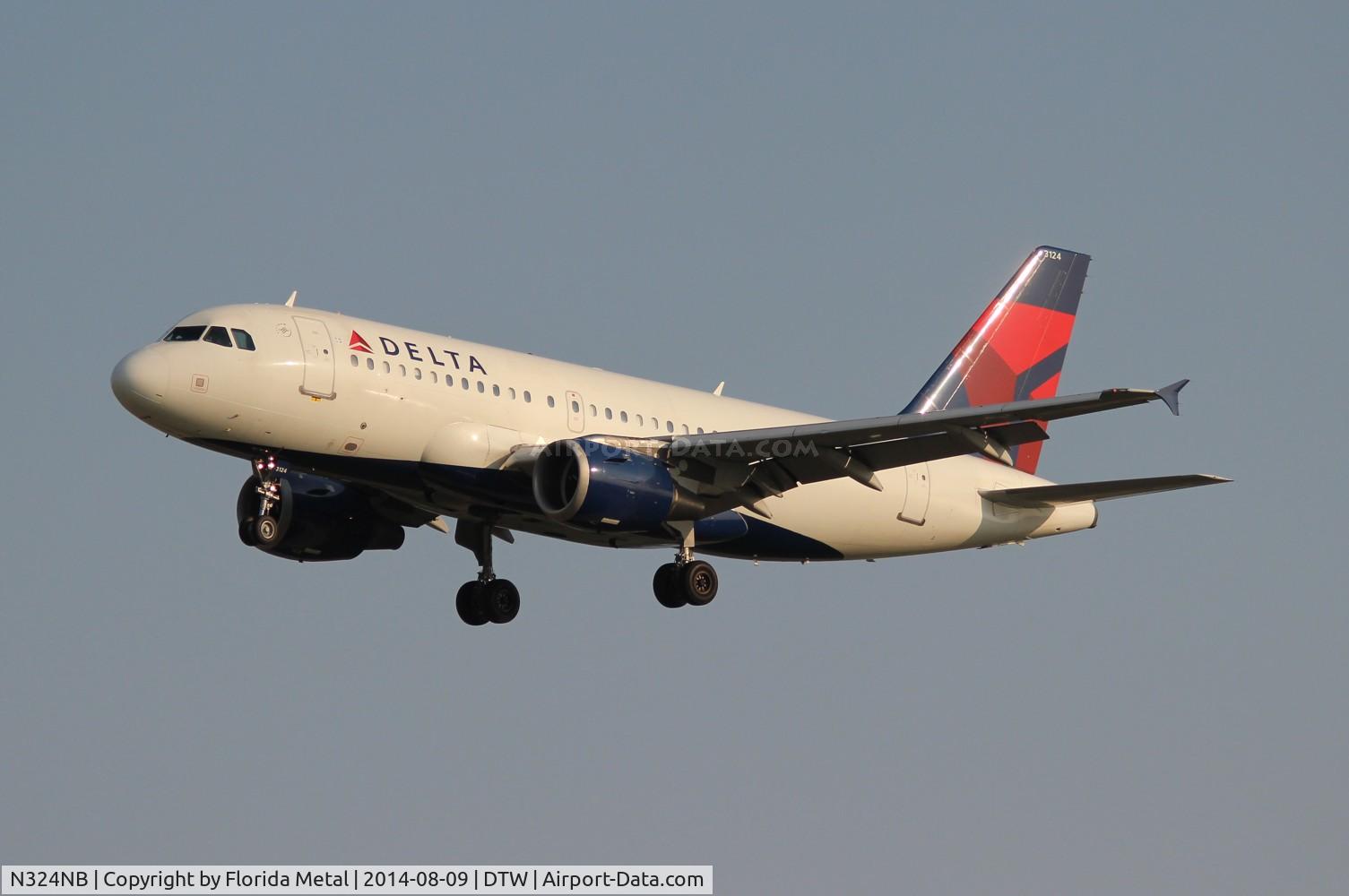 N324NB, 2001 Airbus A319-114 C/N 1456, Delta