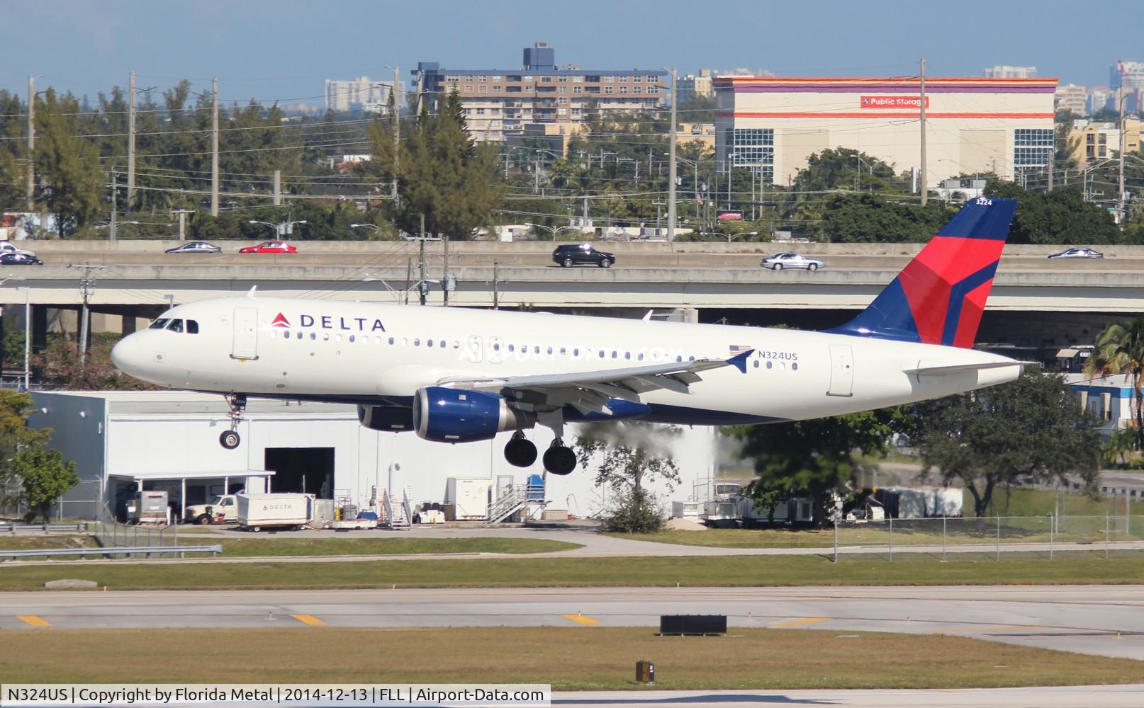 N324US, 1992 Airbus A320-211 C/N 273, Delta