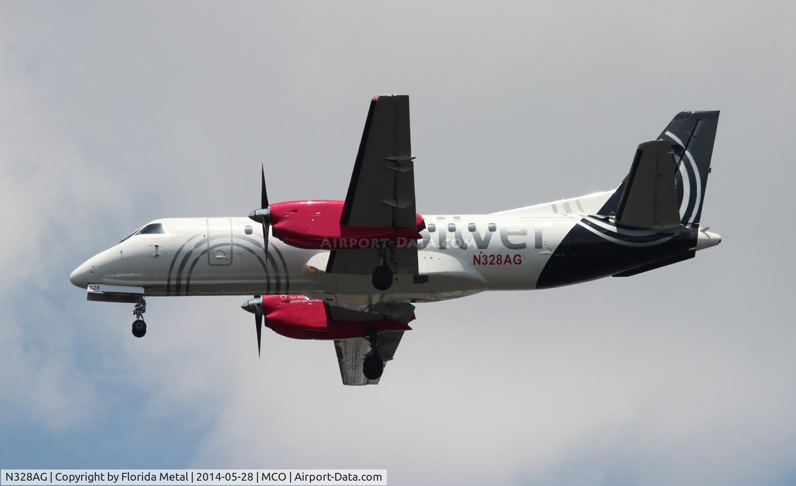 N328AG, 1997 Saab 340B+ C/N 340B-428, Silver Airways
