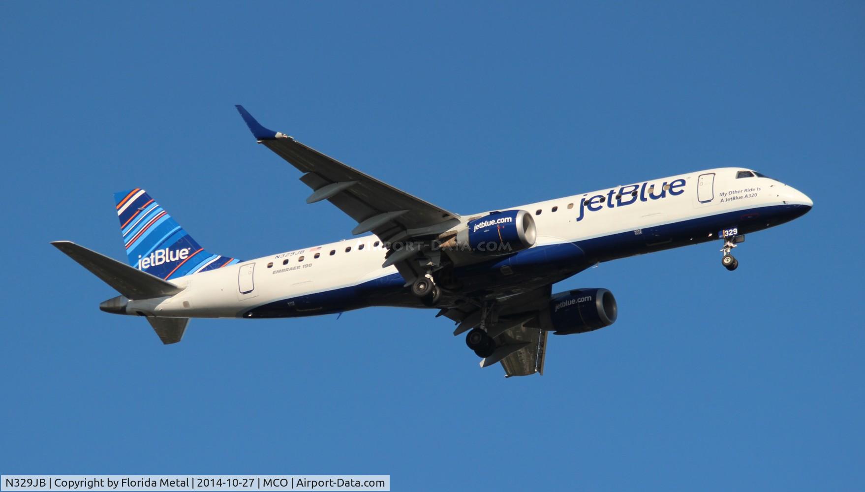 N329JB, Embraer ERJ-190-100 IGW 190AR C/N 19000433, Jet Blue