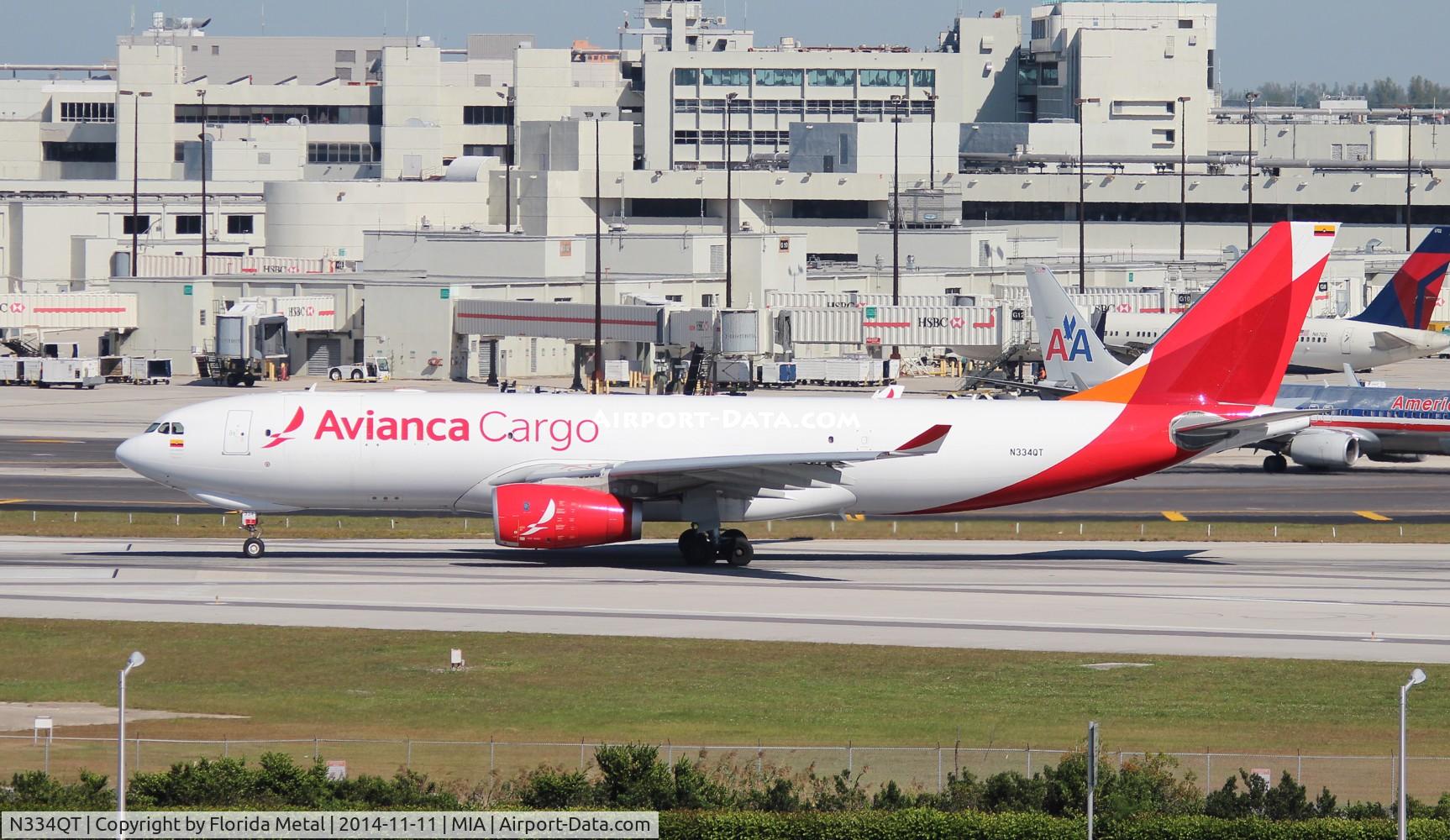 N334QT, 2013 Airbus A330-243F C/N 1448, Avianca Cargo
