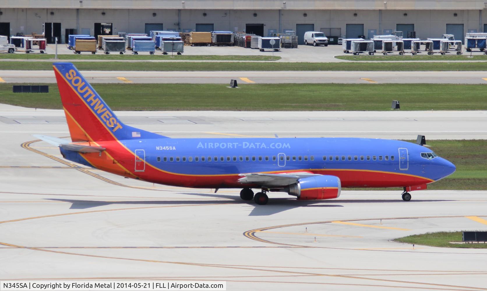 N345SA, 1987 Boeing 737-3K2 C/N 23786, Southwest
