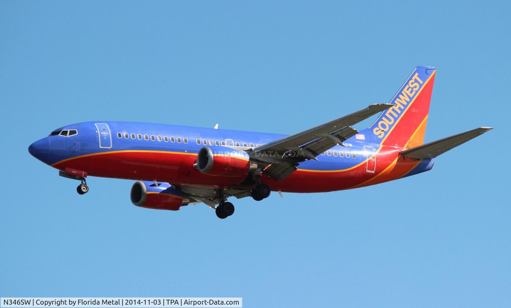 N346SW, 1989 Boeing 737-3H4 C/N 24153, Southwest