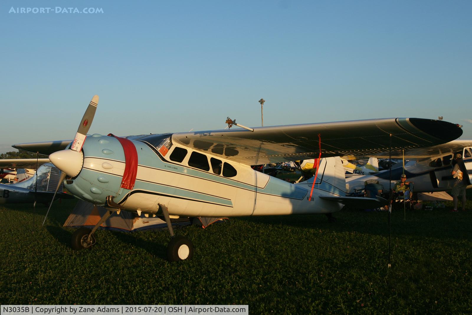 N3035B, 1952 Cessna 195B Businessliner C/N 7918, 2015 EAA AirVenture - Oshkosh, Wisconsin.