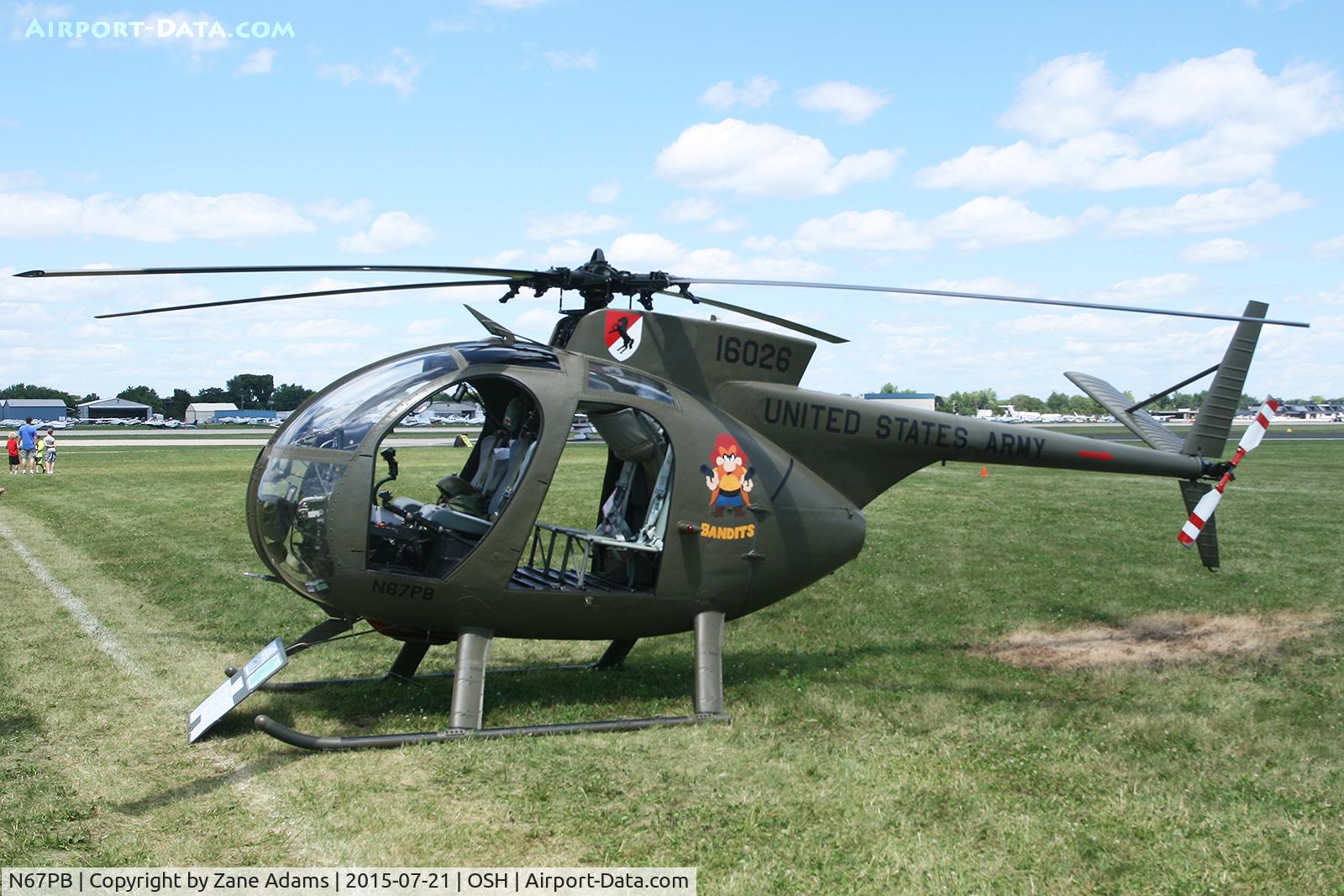N67PB, 1968 Hughes OH-6A Cayuse C/N 480411, 2015 EAA AirVenture - Oshkosh, Wisconsin.