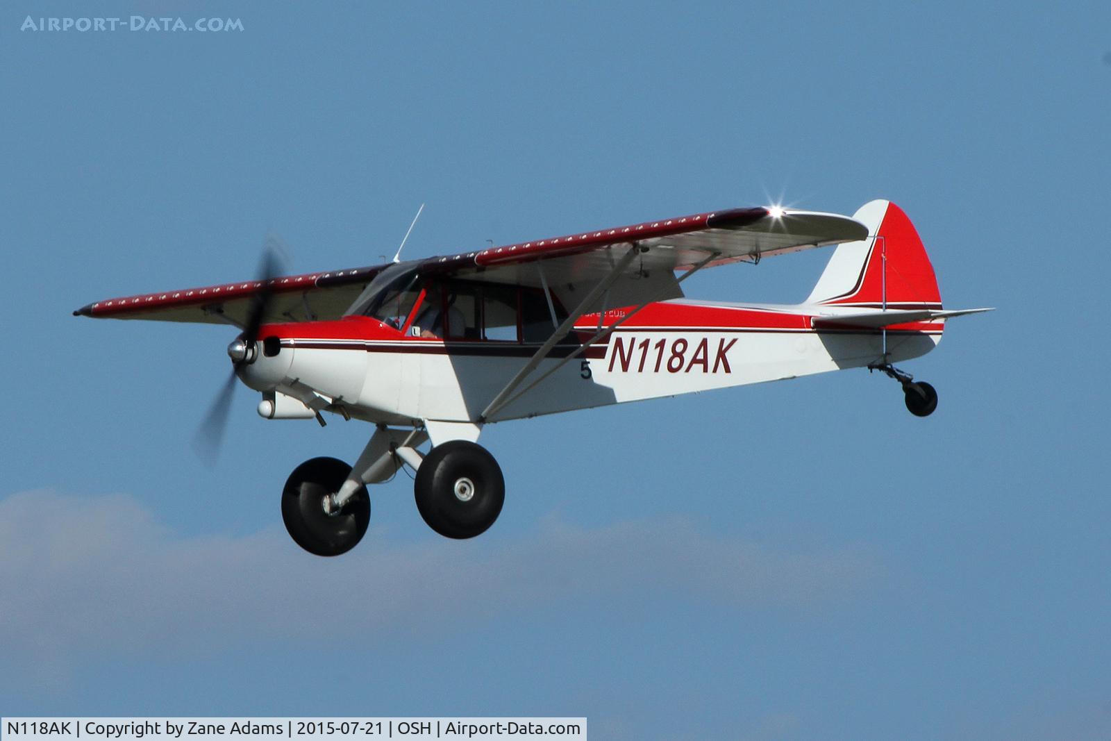 N118AK, Piper PA-18 Super Cub Replica C/N 00118, 2015 EAA AirVenture - Oshkosh, Wisconsin.