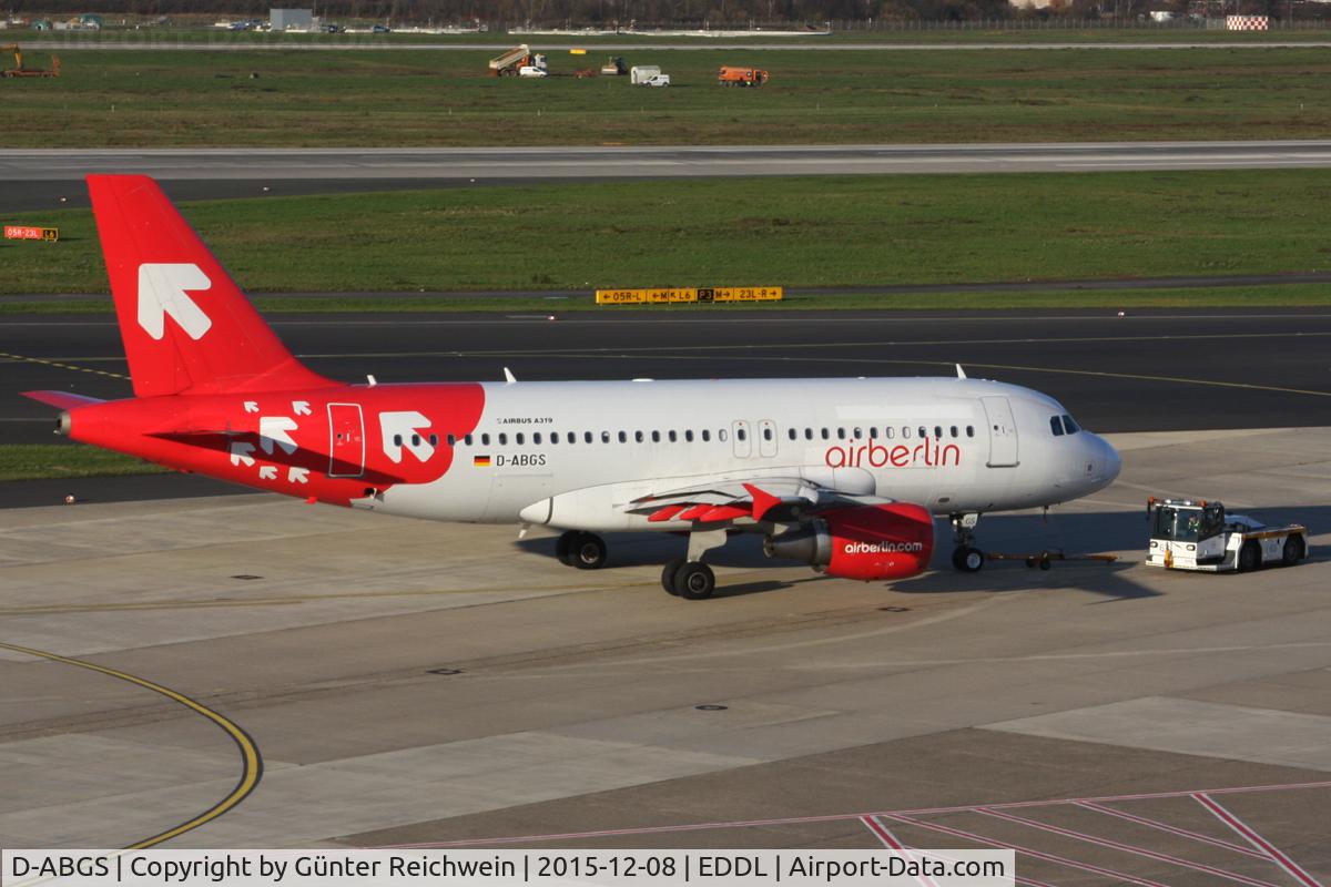 D-ABGS, 2009 Airbus A319-112 C/N 3865, Pushed back - ready for departure