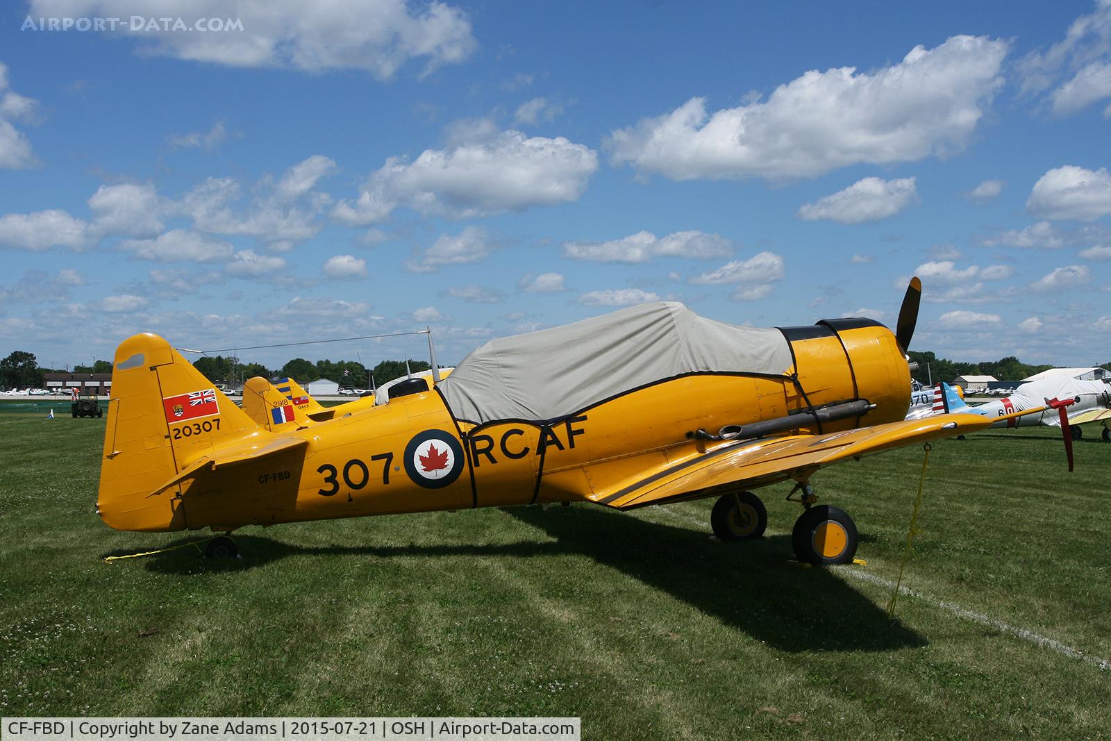 CF-FBD, 1952 Canadian Car & Foundry T-6 Harvard Mk.4 C/N CCF4-98, 2015 EAA AirVenture - Oshkosh, Wisconsin.