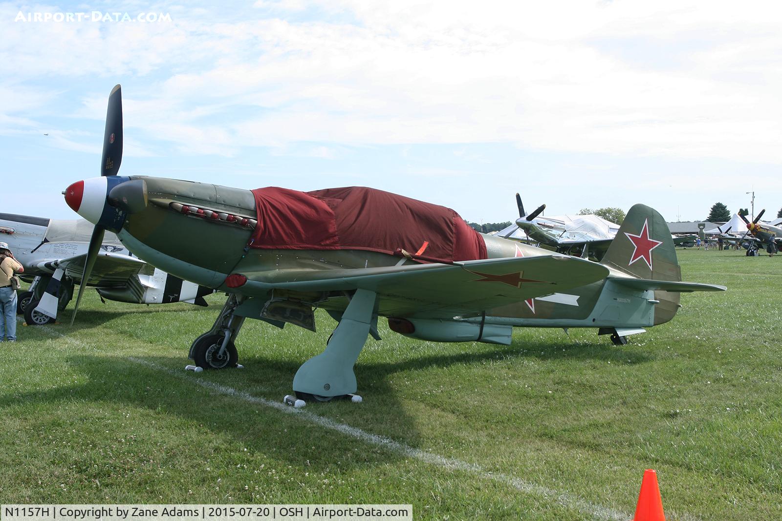 N1157H, 1994 Yakovlev Yak-9U-M C/N 0470402, 2015 EAA AirVenture - Oshkosh, Wisconsin.