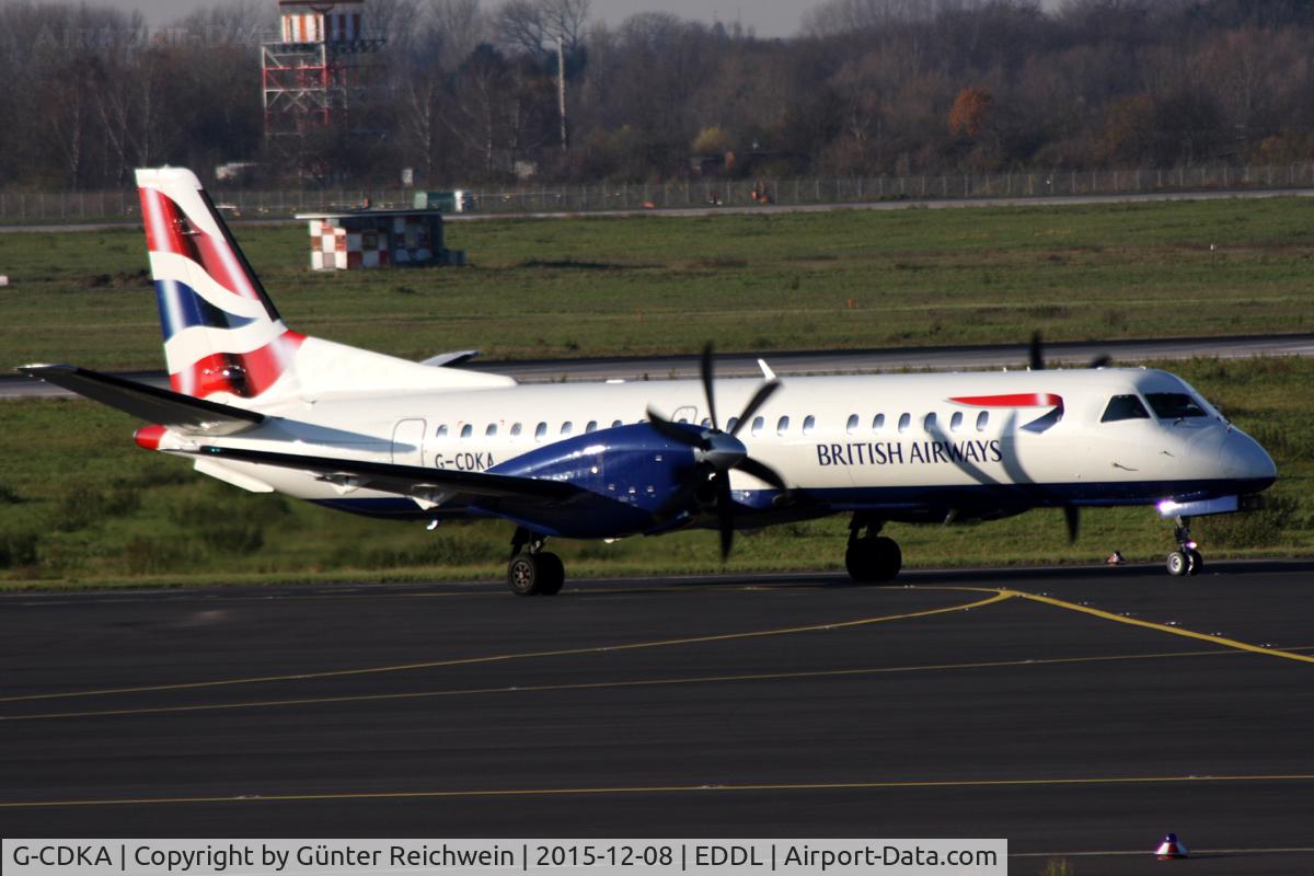 G-CDKA, 1993 Saab 2000 C/N 2000-006, BA taxiing
