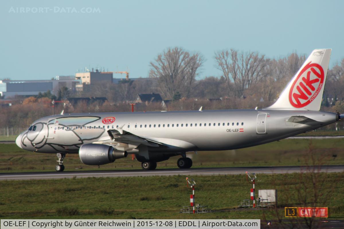 OE-LEF, 2010 Airbus A320-214 C/N 4368, NIKI taking off from rwy 23L