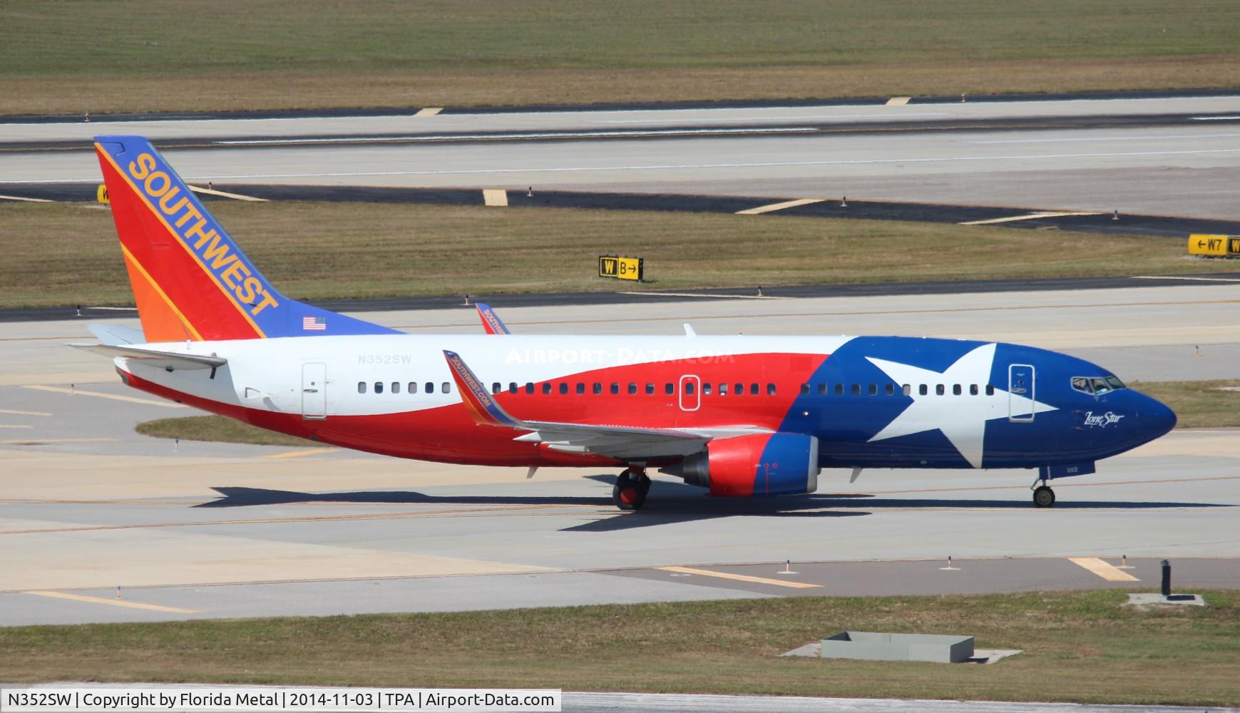N352SW, 1990 Boeing 737-3H4 C/N 24888, Southwest Lone Star One