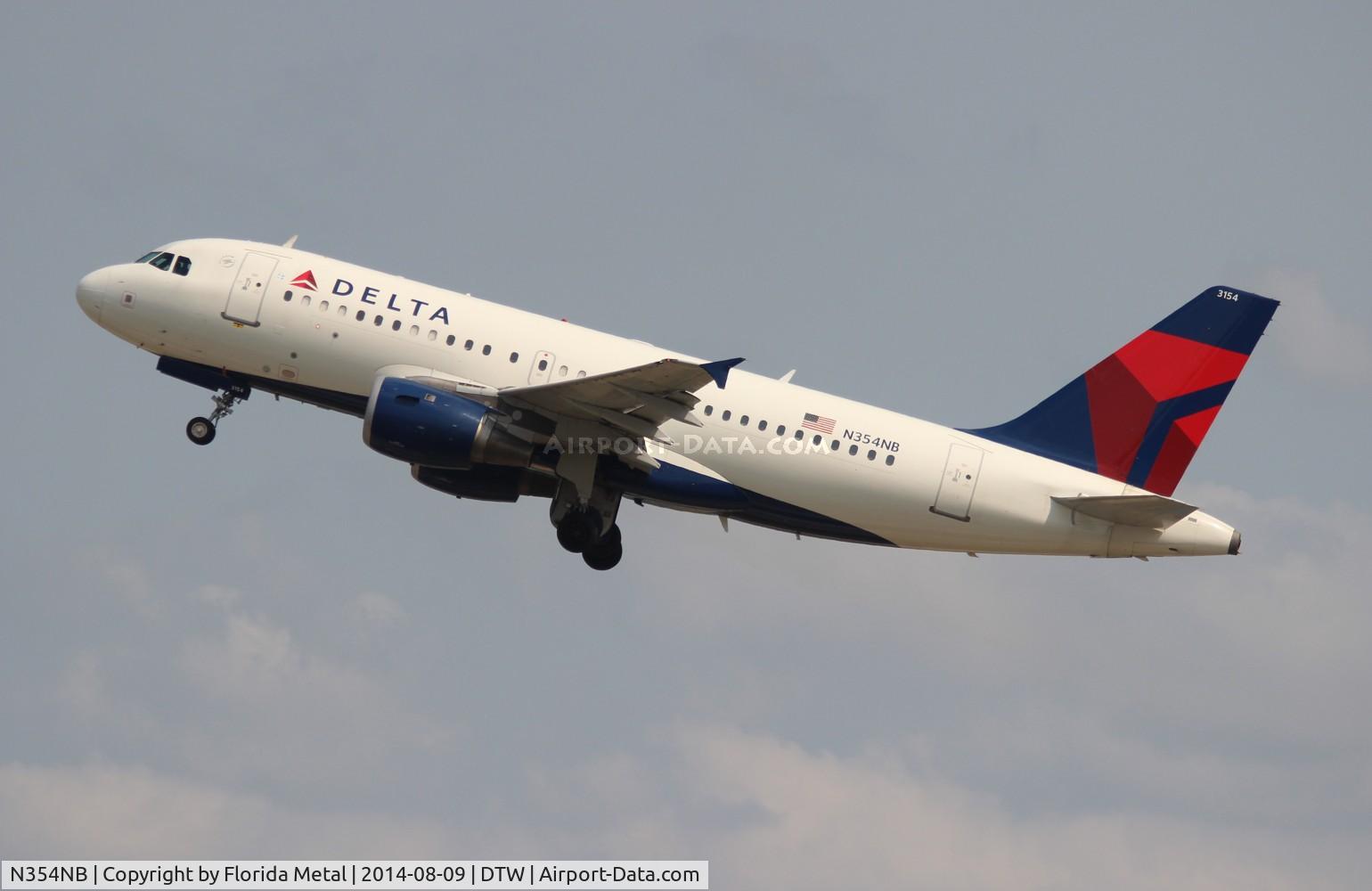 N354NB, 2002 Airbus A319-114 C/N 1833, Delta