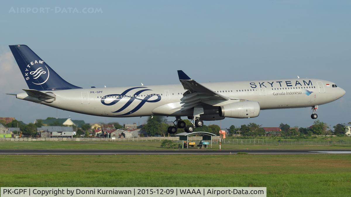 PK-GPF, 1997 Airbus A330-341 C/N 153, Skyteam Livery