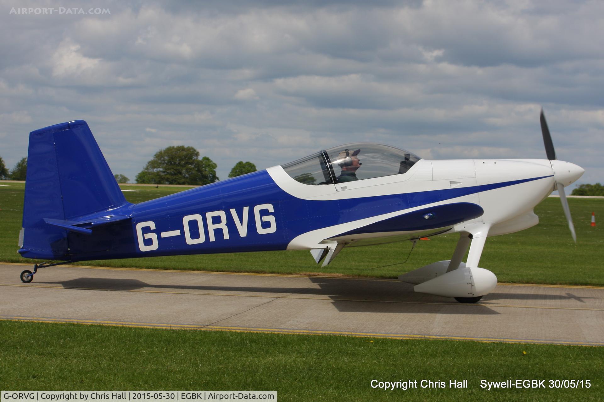 G-ORVG, 2001 Vans RV-6 C/N PFA 181A-13509, at Aeroexpo 2015