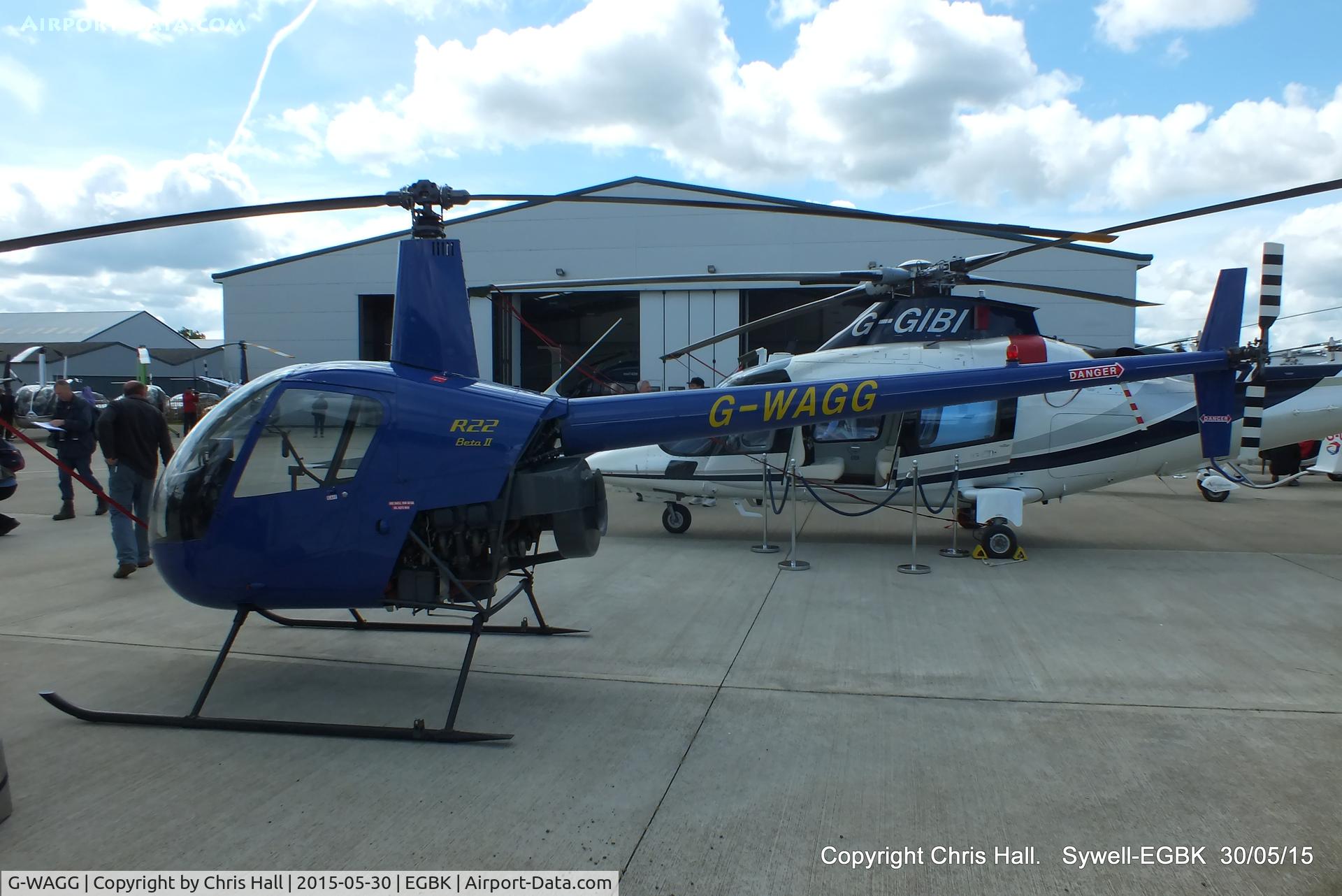 G-WAGG, 1999 Robinson R22 Beta C/N 2960, at Aeroexpo 2015