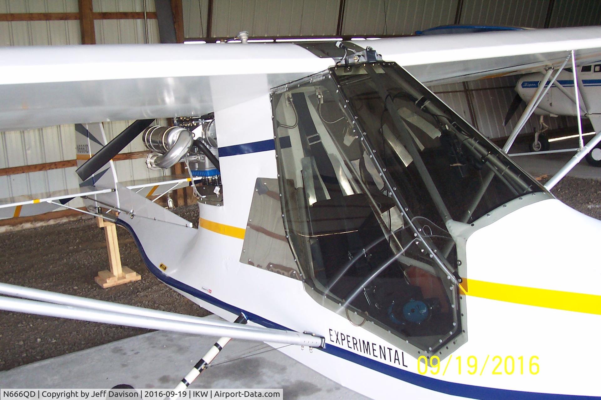 N666QD, 2015 Quad City Challenger I C/N 1, N666QD. Hangered in Midland, Michigan.