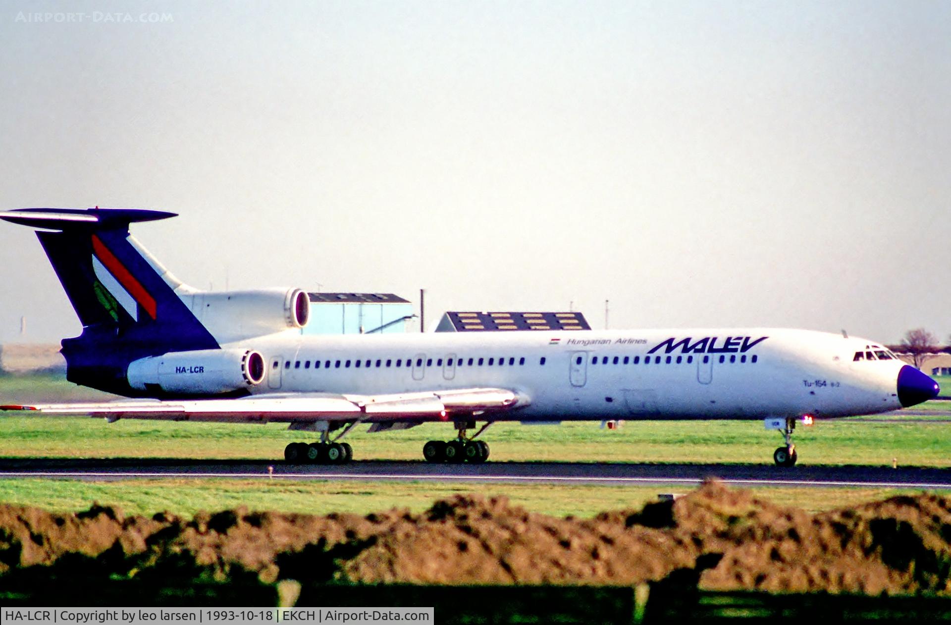 HA-LCR, 1982 Tupolev Tu-154B-2 C/N 82A543, Copenhagen 18.10.93