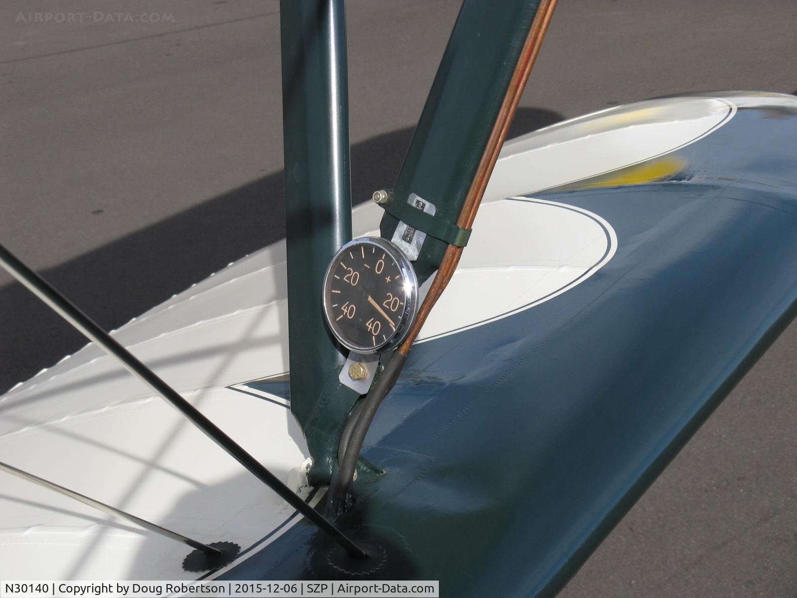 N30140, 1940 Waco UPF-7 C/N 5537, 1940 WACO UPF-7, Continental W670 220 Hp, angle of climb/descent gauge on left wing strut