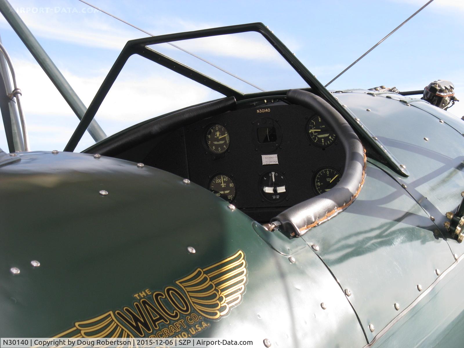 N30140, 1940 Waco UPF-7 C/N 5537, 1940 WACO UPF-7, Continental W670 220 Hp, forward cockpit instrument panel