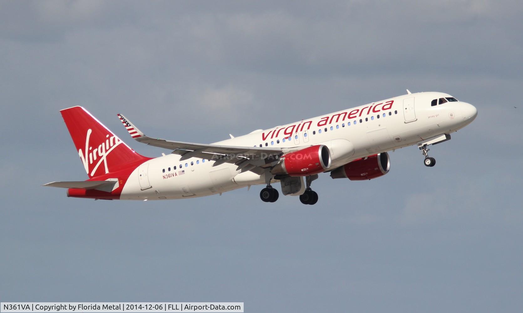N361VA, 2013 Airbus A320-214 C/N 5515, Virgin America