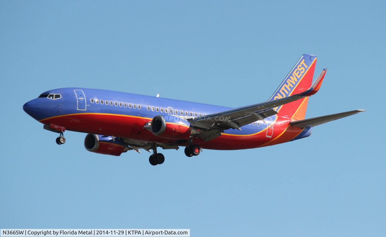 N366SW, 1993 Boeing 737-3H4 C/N 26577, Southwest