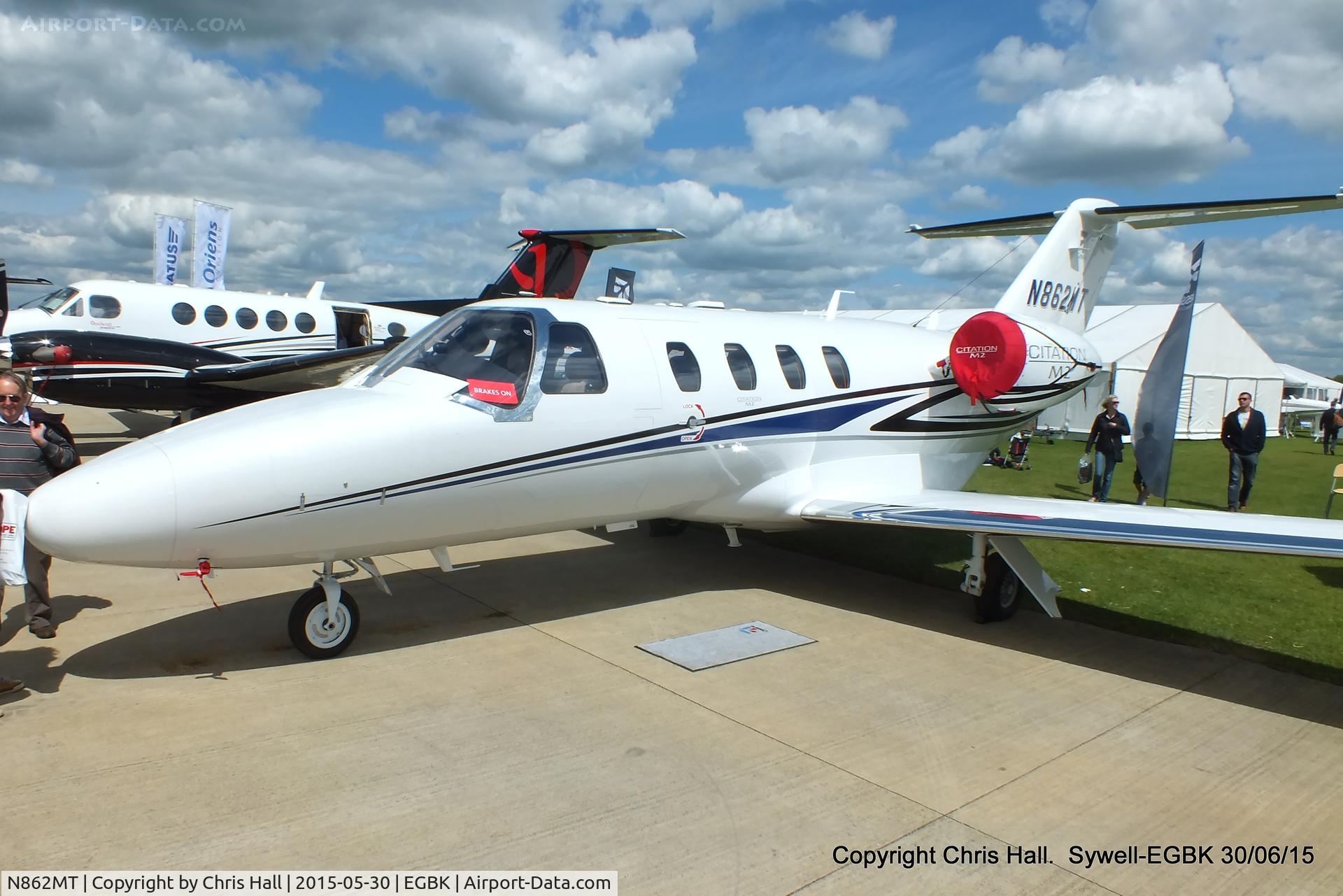 N862MT, 2015 Cessna 525 Citation M2 C/N 525-0862, at Aeroexpo 2015