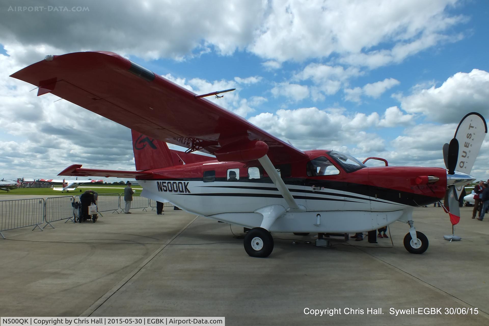 N500QK, 2015 Quest Kodiak 100 C/N 100-0138, at Aeroexpo 2015