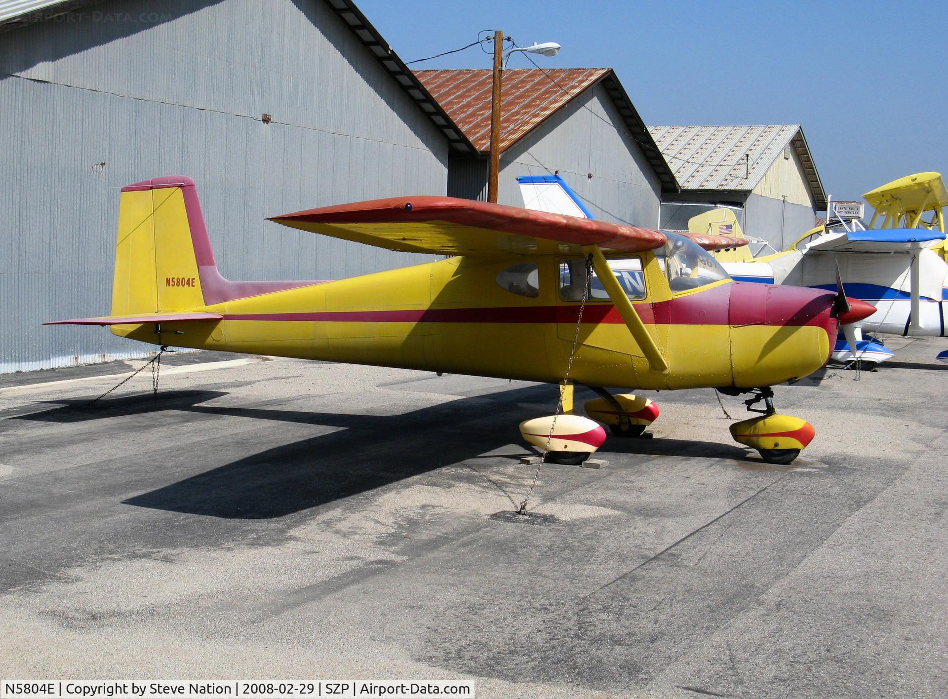N5804E, 1959 Cessna 150 C/N 17304, Straight-tail 1959 Cessna 150 @ Santa Paula, CA home base