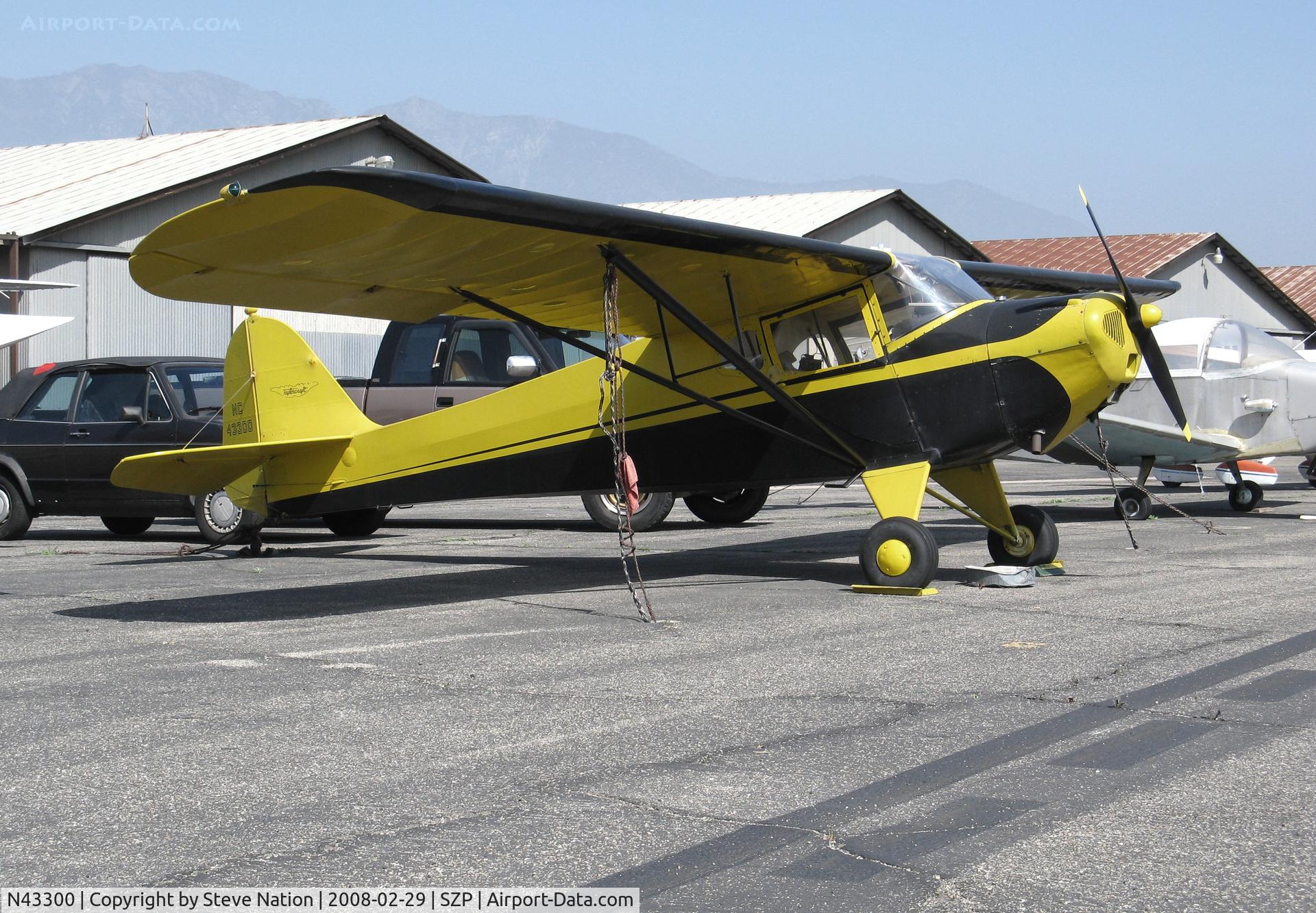 N43300, 1946 Taylorcraft BC12-D C/N 6959, 1946 Taylorcraft BC-12D painted as NC43300 @ Santa Paula, CA home base