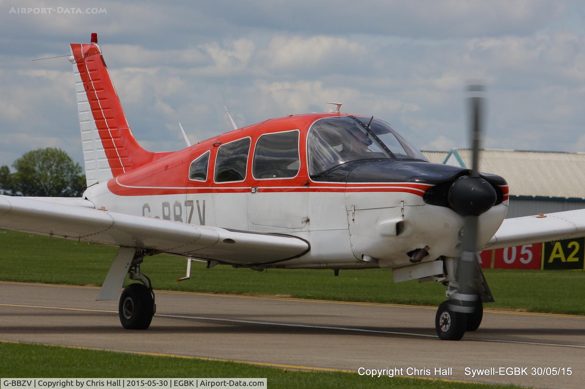 G-BBZV, 1973 Piper PA-28R-200-2 Cherokee Arrow II C/N 28R-7435105, at Aeroexpo 2015