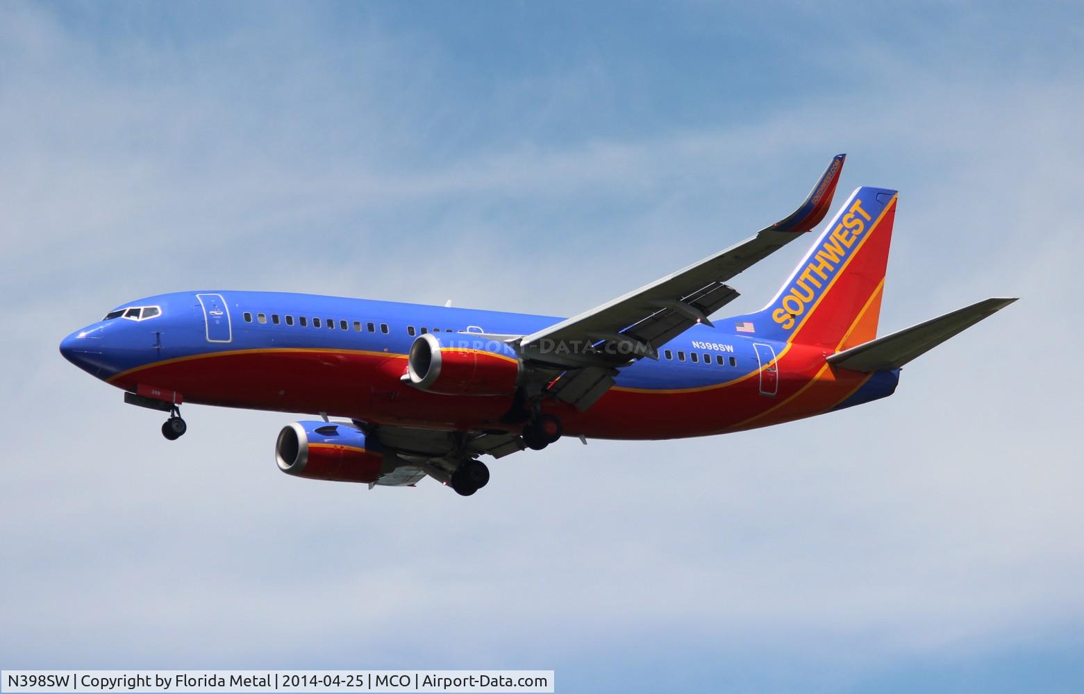 N398SW, 1995 Boeing 737-3H4 C/N 27692, Southwest