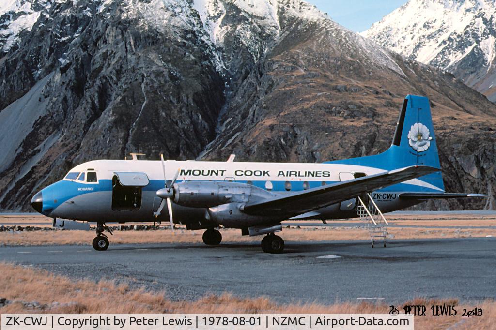 ZK-CWJ, 1968 Hawker Siddeley HS.748 Series 2A C/N 1647, The Mt Cook Group Ltd., Christchurch