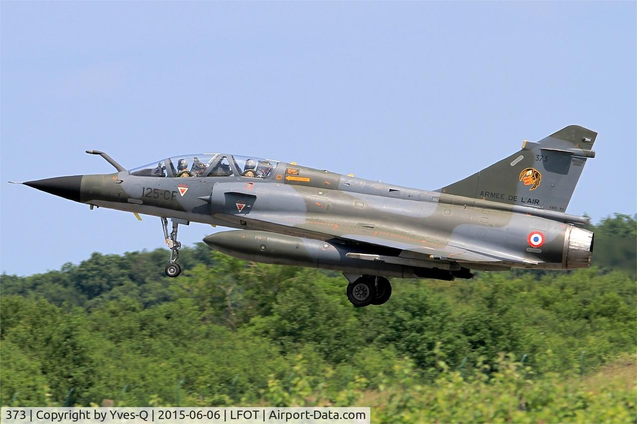 373, Dassault Mirage 2000N C/N 388, Dassault Mirage 2000N (125-CF), On final rwy 02, Tours Air Base 705 (LFOT-TUF) Open day 2015